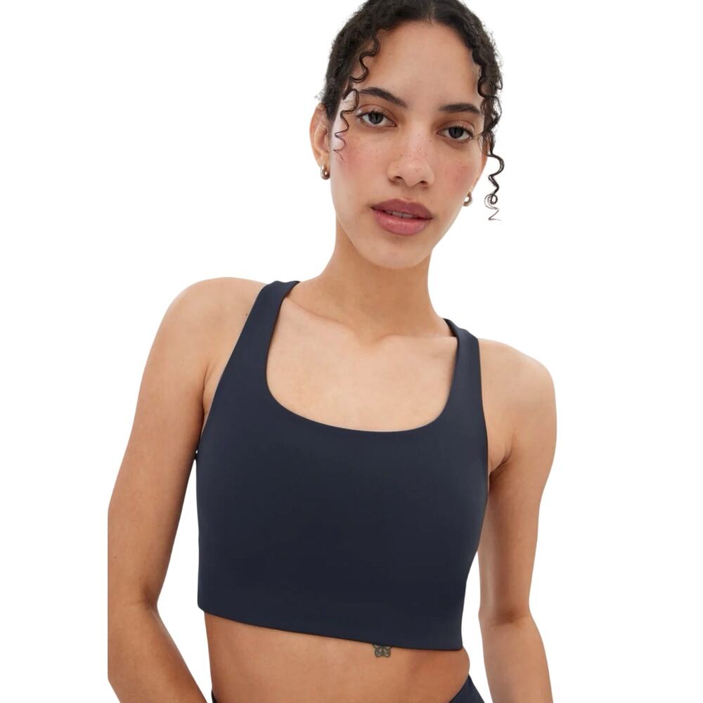 Girlfriend Collective Dark Gray Skyline Paloma Racerback Sports Bra Medium